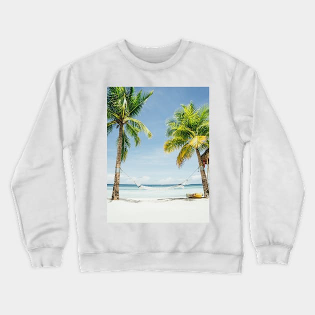 Tropical Beach Crewneck Sweatshirt by NewburyBoutique